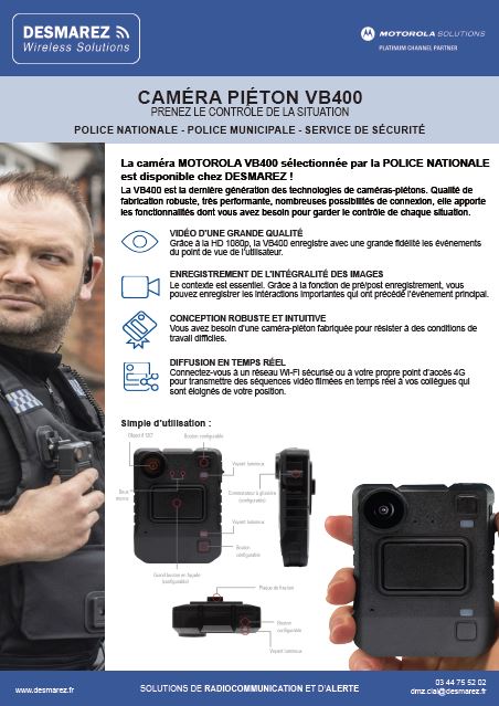 Caméras-piétons - Motorola Solutions France